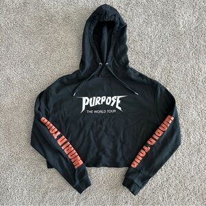 H&M Justin Bieber cropped hoodie